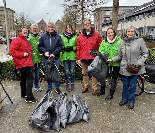 Groepsfoto wijkactie Leyhof 25 januari 2025